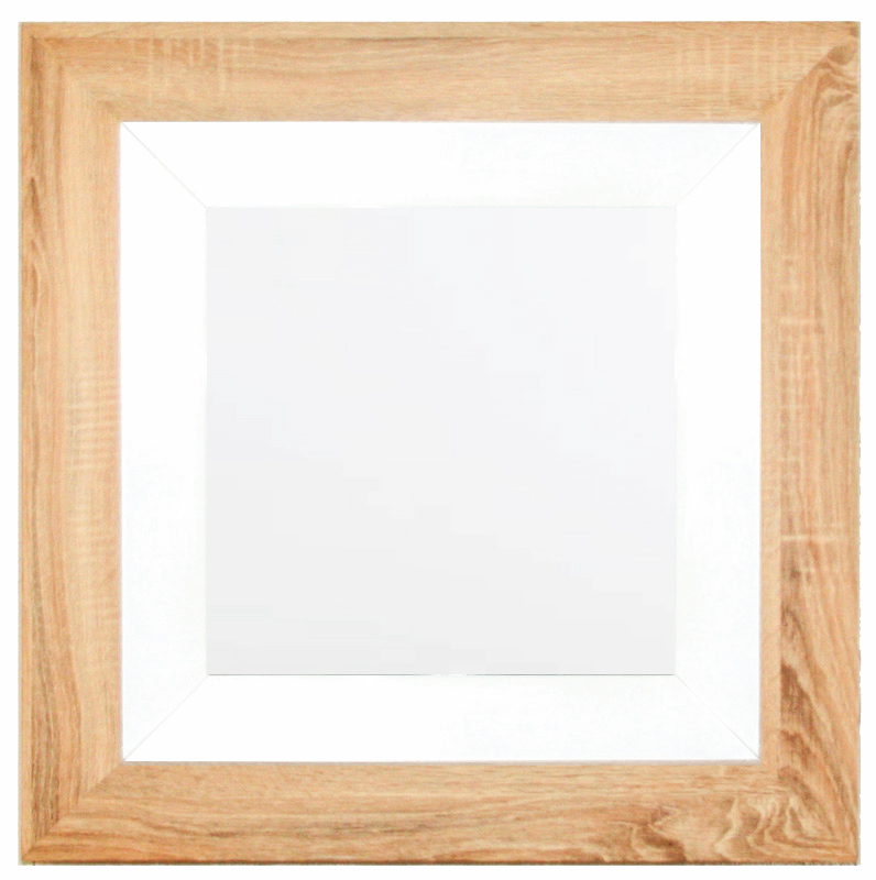 TS057 Wall décor art mirror weathered natural modern square